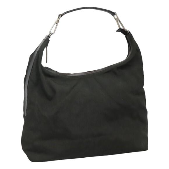 GUCCI Shoulder Bag Canvas Khaki - Picture 1 of 12